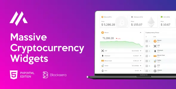 Massive Cryptocurrency Widgets | Crypto Plugin