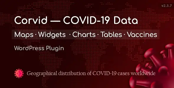 COVID-19 Coronavirus Live Map & Widgets for WordPress