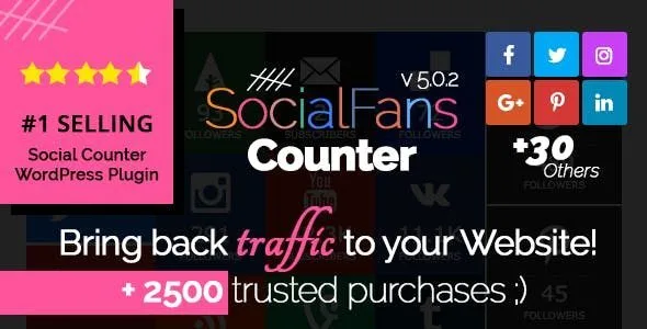 SocialFans WP Responsive Social Counter Plugin