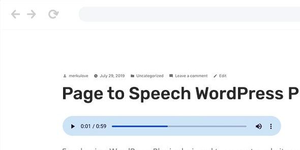 Speaker – Page to Speech Plugin for WordPress