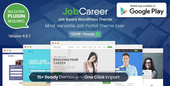 JobCareer   Job Board Responsive WordPress Theme