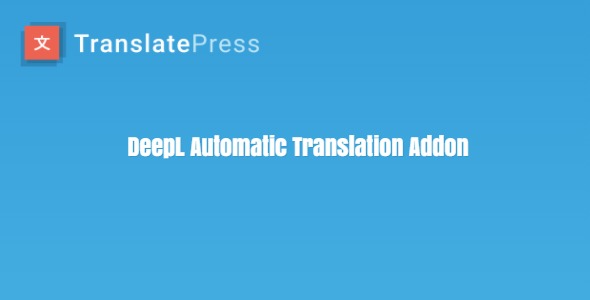 TranslatePress DeepL Automatic Translation Addon
