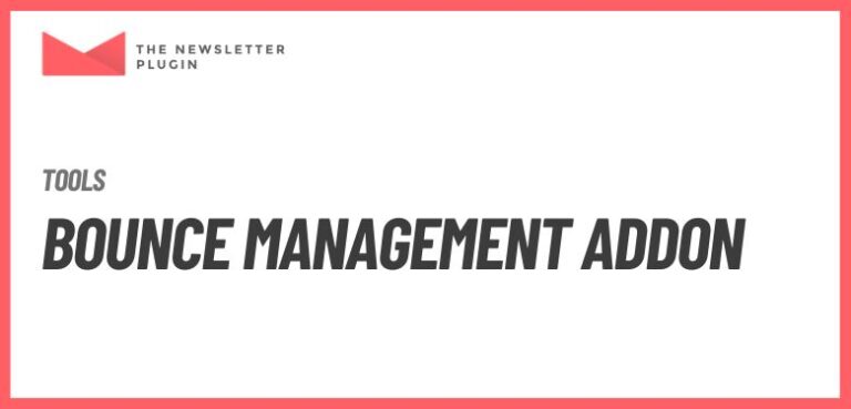Newsletter - Bounce Management Addon