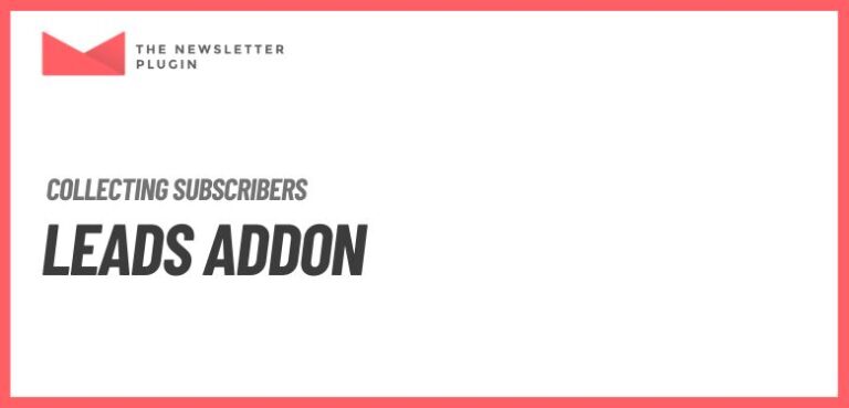 Newsletter - Leads Addon
