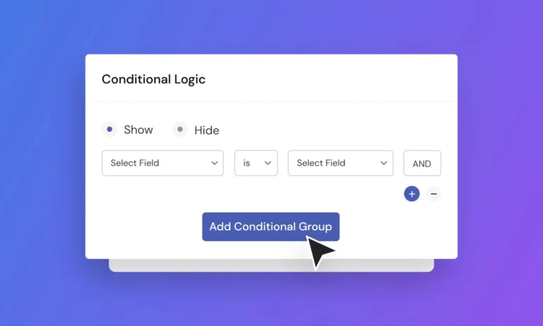User Registration Conditional Logic
