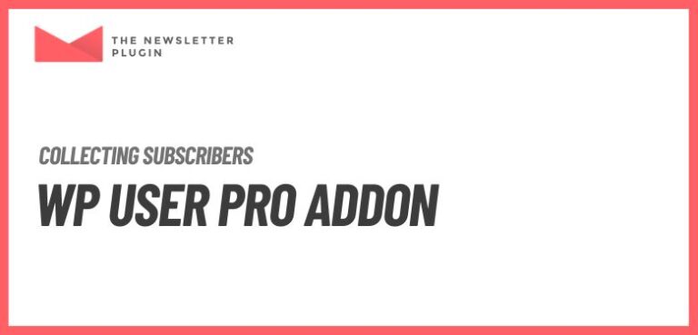Newsletter - WP User Pro Addon