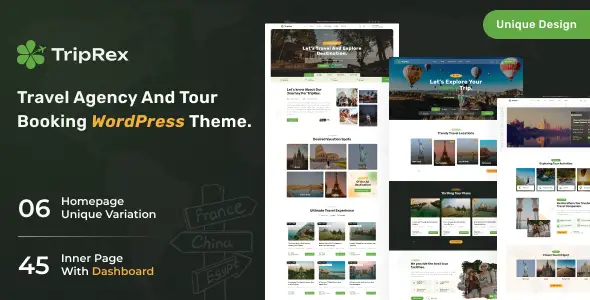 TripRex Travel Agency & Tour Booking WordPress Theme