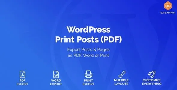 WordPress Print Posts & Pages (PDF)