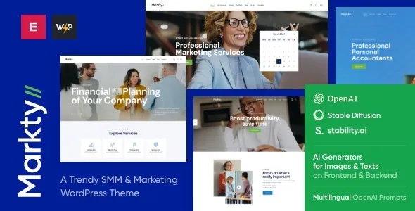 Markty  SMM & Marketing WordPress Theme