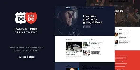 Police & Fire  - Department and Security Business WordPress Theme