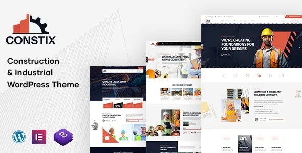 Constix  – Construction Factory & Industrial WordPress Theme