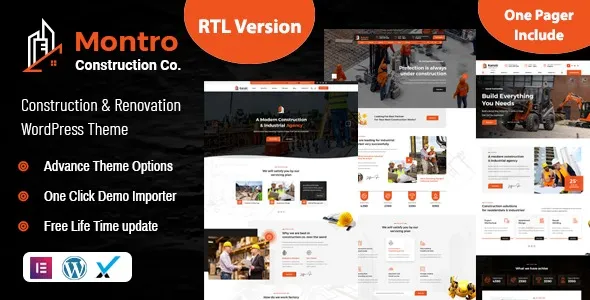 Montro  - Construction WordPress Theme RTL Ready