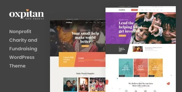Oxpitan  – Nonprofit Charity WordPress Theme