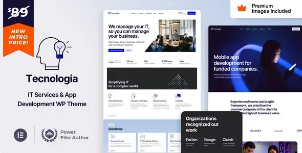 Tecnologia IT SAAS Software Technology WordPress Theme