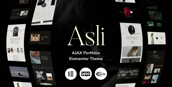 Asli - AJAX Portfolio Elementor WordPress Theme