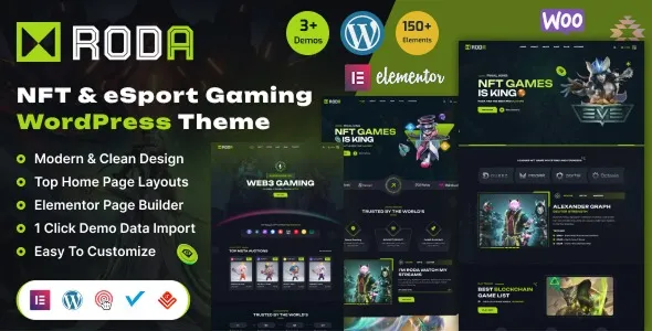 Roda - Gaming Store & eCommerce WordPress Theme