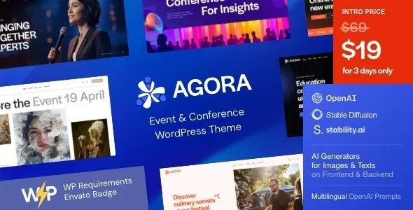 Agora  - Event & Conference WordPress Theme