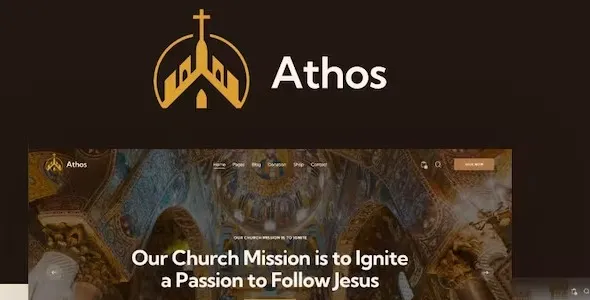 Athos  - Orthodox Christian Church WordPress Theme