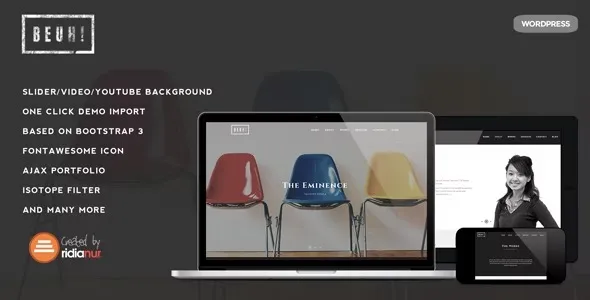 Beuh  - Responsive One Page Portfolio Theme