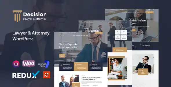Decision Law & Lawyer WordPress Theme
