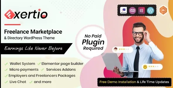 Exertio  – Freelance Marketplace WordPress Theme
