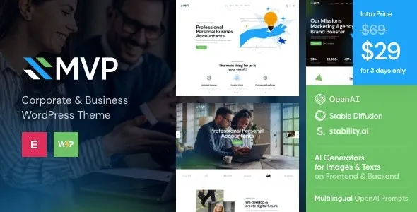 MVP  – Finance WordPress Theme