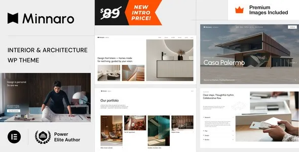 Minnaro  - Interior Design and Architecture WordPress Theme