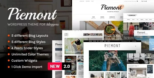Piemont - Premium Travel & Lifestyle WordPress Theme