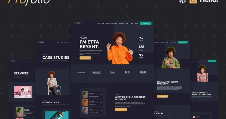 Profolio - CV Resume Portfolio Elementor Template Kit