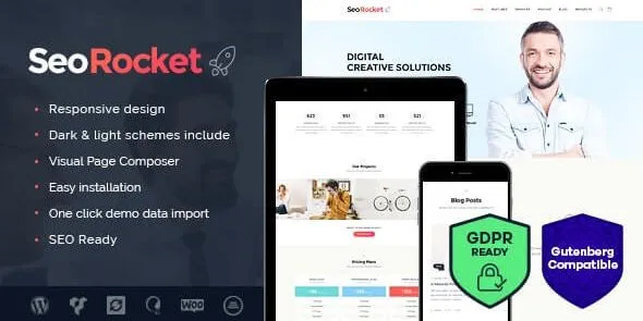 Seo Rocket  - Advertising & Marketing WordPress Theme