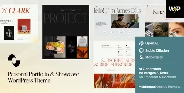 Showmax - Personal Portfolio & Showcase WordPress Theme