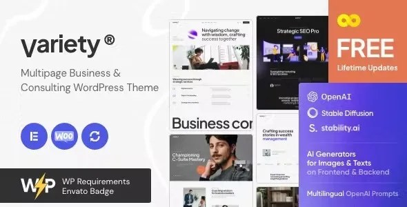 Variety  – Multipage Business & Consulting WordPress Theme