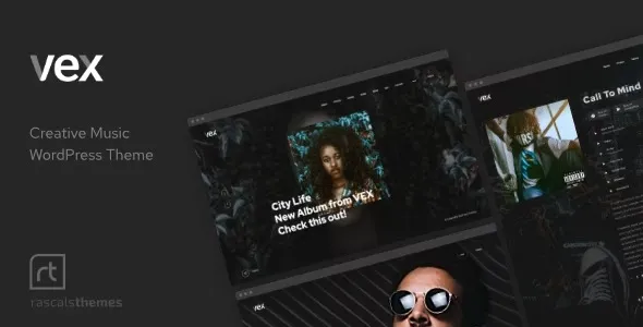 Vex - Creative Music WordPress Theme
