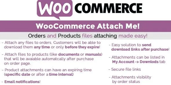WooCommerce Attach Me!