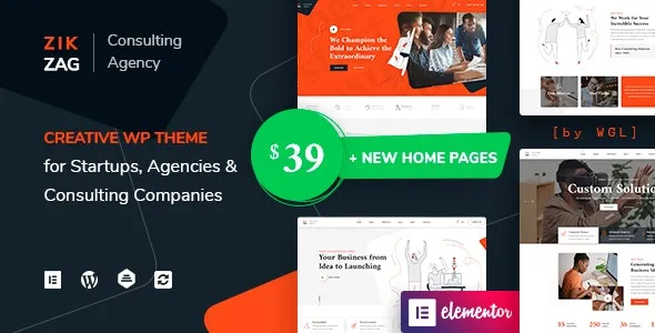 ZikZag  – Consulting & Agency WordPress Theme