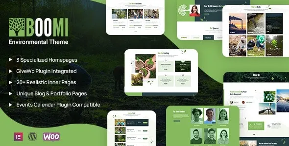 Boomi  – Environment & Ecology WordPress Theme