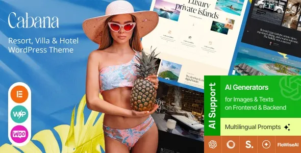 Cabana - Resort, Villa & Hotel WordPress Theme