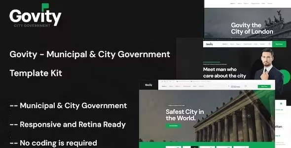 Govity – Municipal & Government Elementor Template Kit