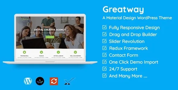 Greatway  - Material Design WordPress Theme
