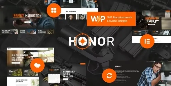 Honor - Shooting Club & Weapon Store WordPress Theme