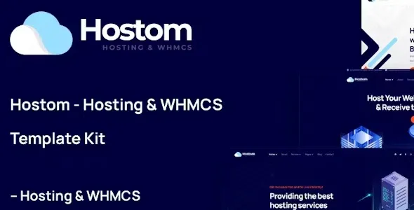 Hostom  – Kit de Plantillas Elementor Template for Hosting  WHMCS