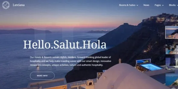 Luviana Hotel WordPress Theme