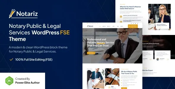 Notariz  - Notary Public & Legal Services FSE WordPress Theme