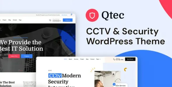 Qtec  - CCTV & Security WordPress Theme