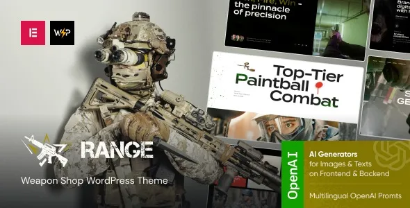 Range – Weapon Shop WordPress Theme