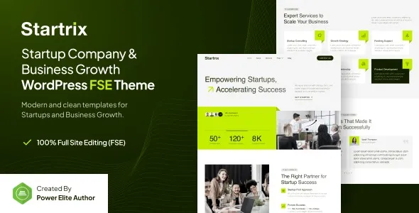 Startrix  - Startup Company & Business Growth FSE WordPress Theme
