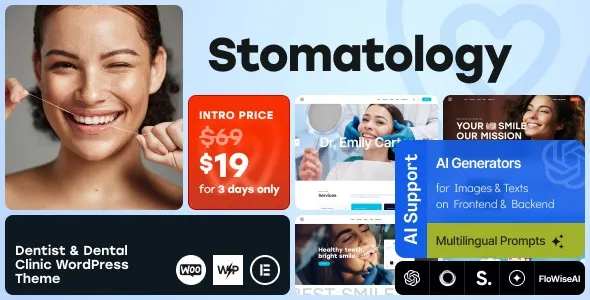 Stomatology  - Dentist & Dental Clinic WordPress Theme
