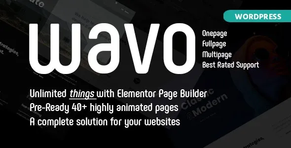 Wavo  - Creative Portfolio & Agency Theme