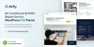 Airify – HVAC Repair Service FSE WordPress Theme