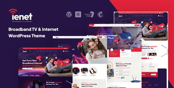 Ienet  – Broadband TV & Internet WordPress Theme